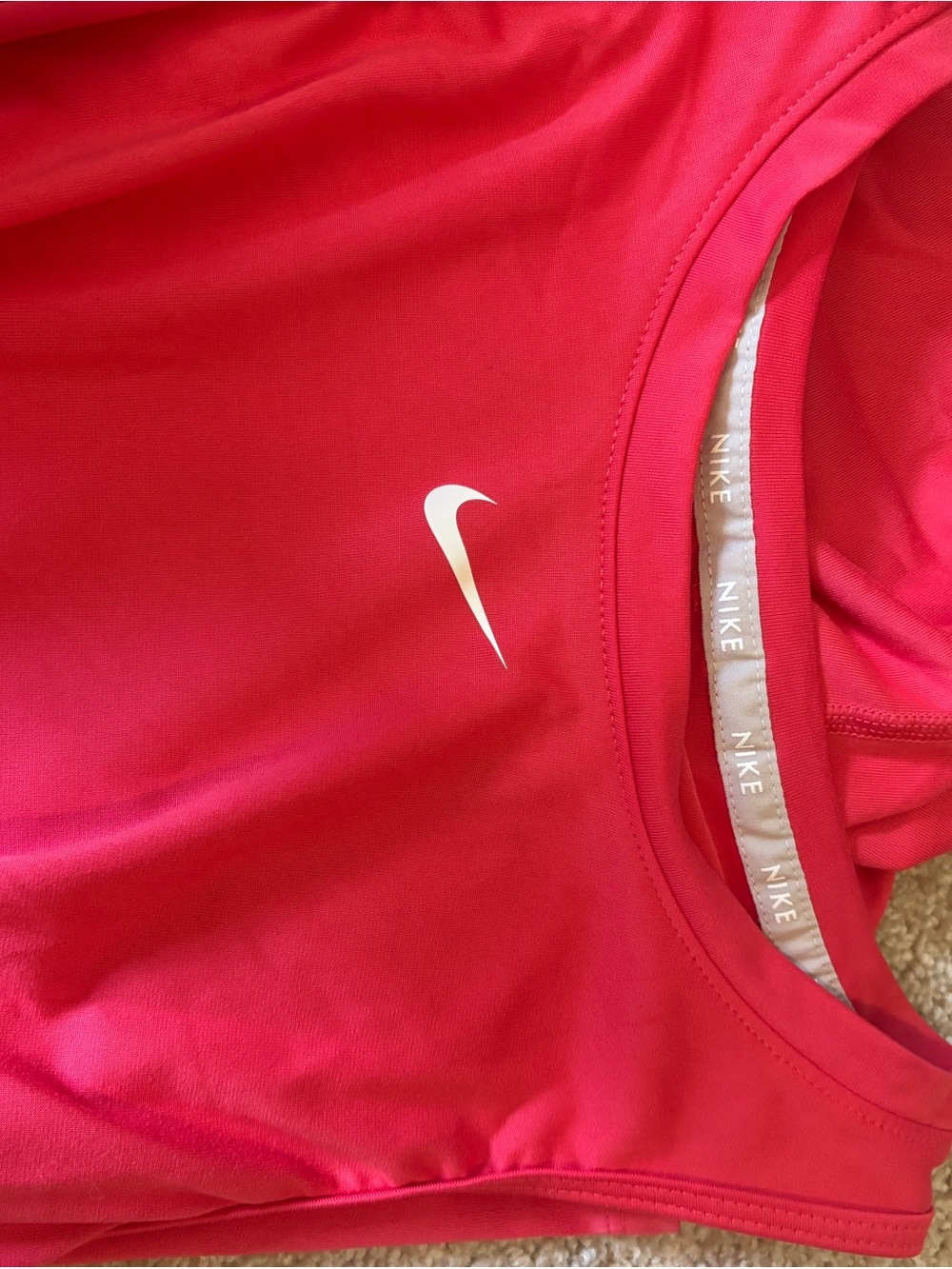 Nike Bright Pink Racerback Performance Tank Top - Picture 2 of 3